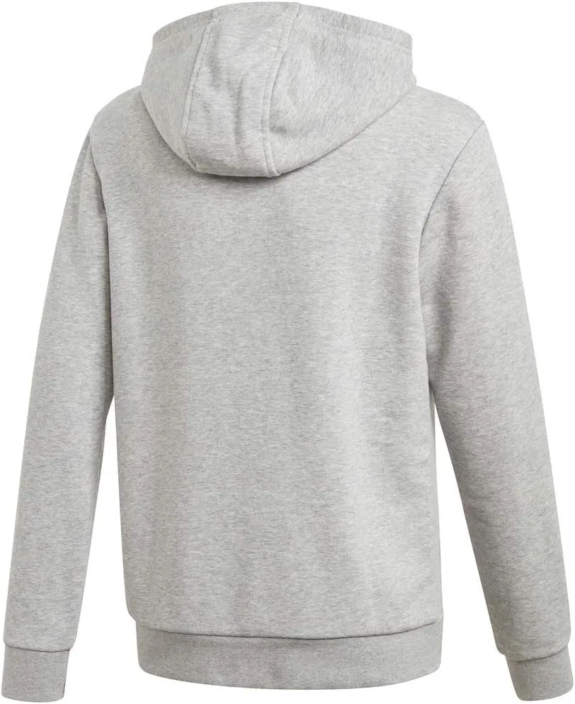 Толстовка Adidas Originals Originals Trefoil, средне-серый меланж/белый — фото 2