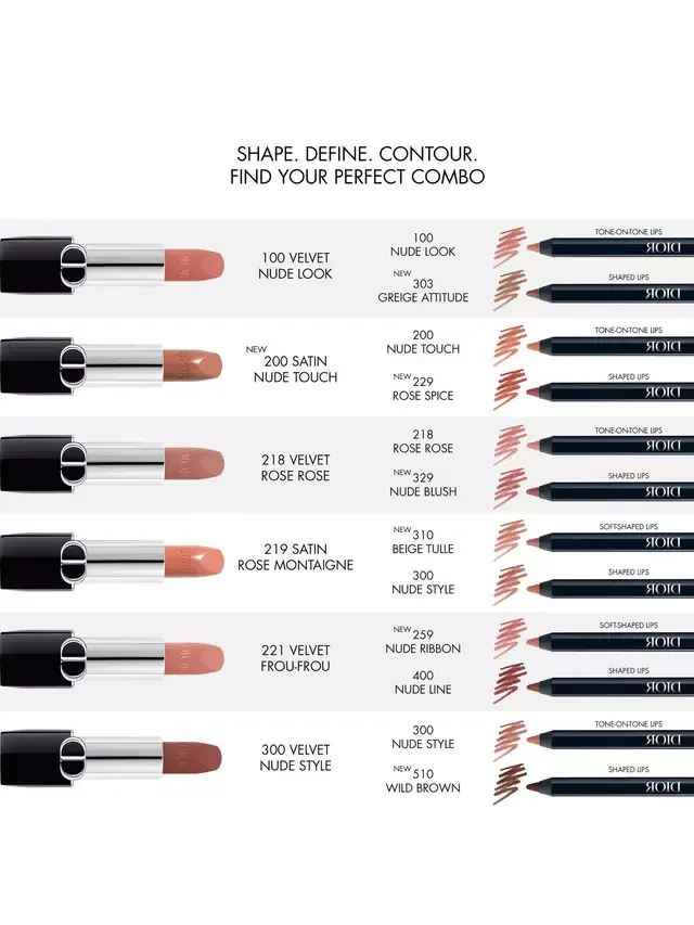 Карандаш для губ Rouge Couture Colour DIOR, 300 Nude Style — фото 3