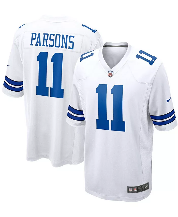 

Мужская игровая футболка Micah Parsons Dallas Cowboys First Round Pick Nike, белый