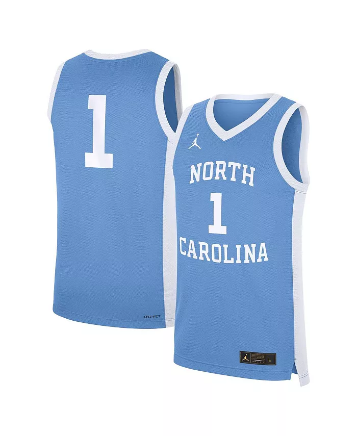 

Мужская реплика альтернативной футболки North Carolina Tar Heels в цвете Carolina Blue Jordan