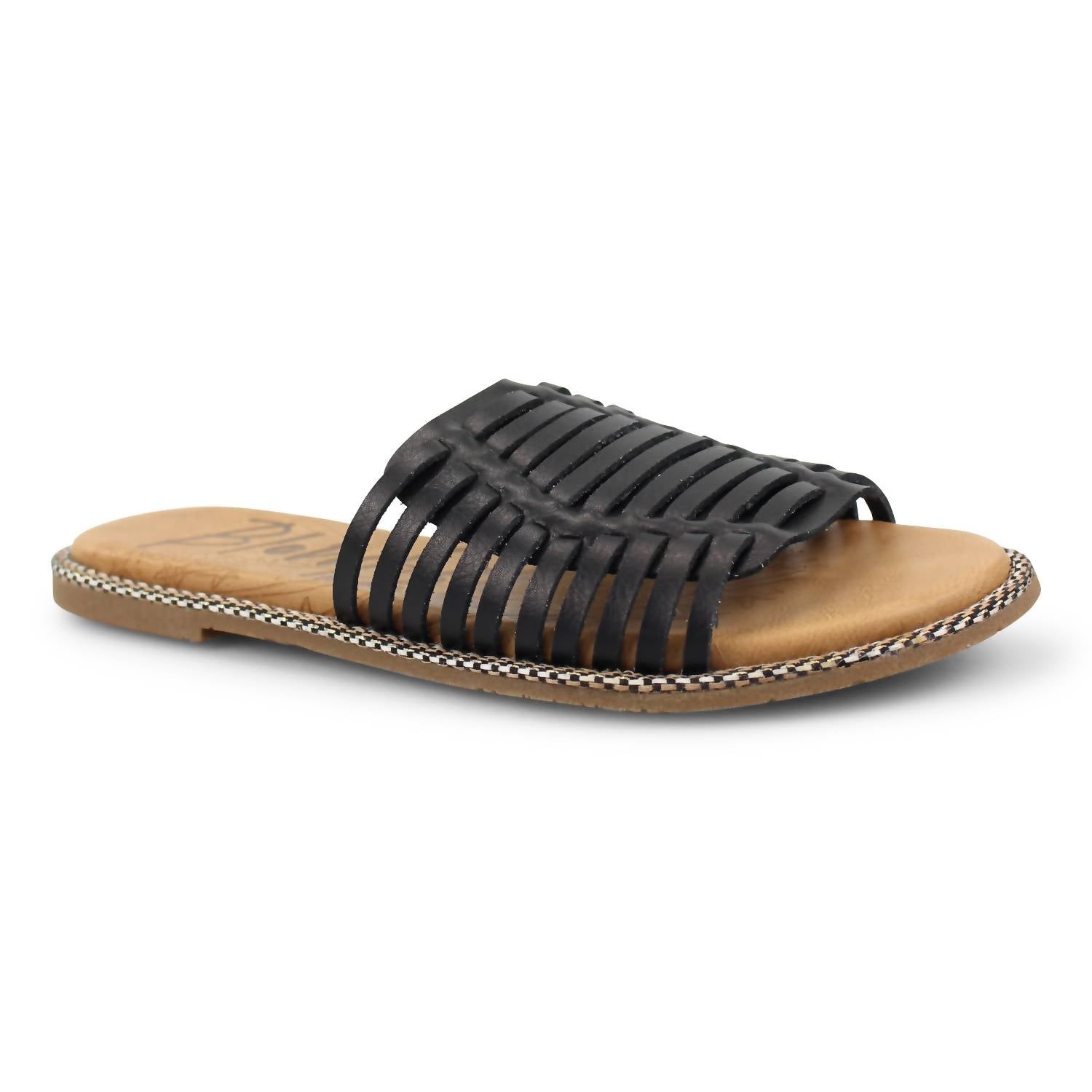 Женские сандалии Rylim Slip-On черного цвета BLOWFISH