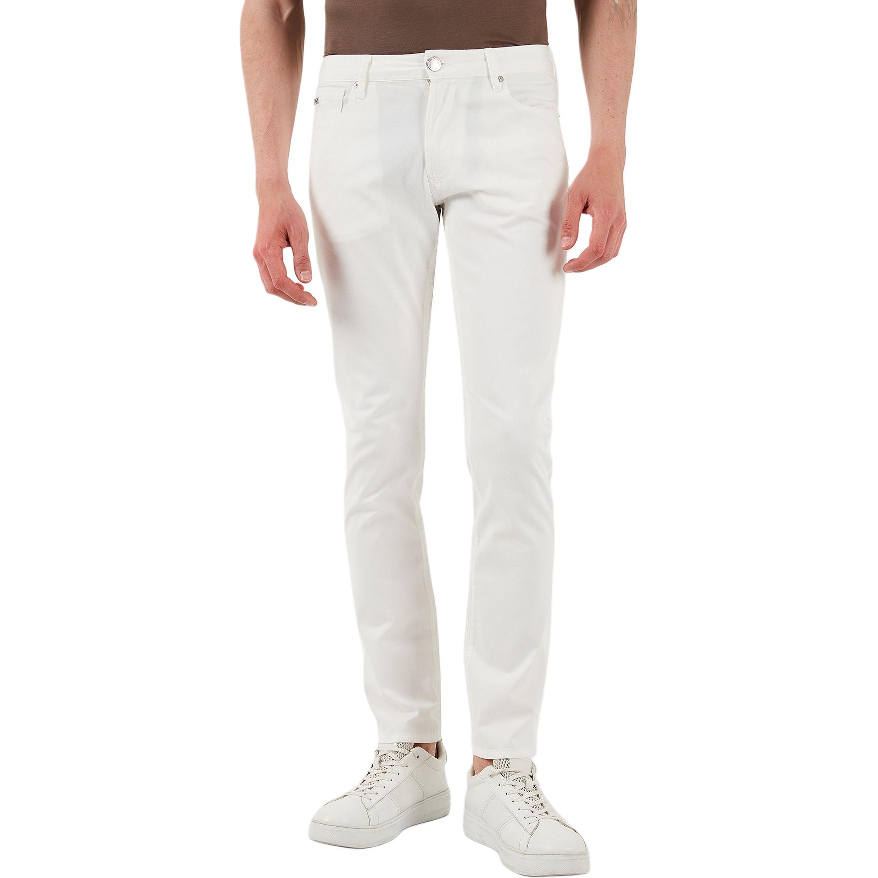 

Белые джинсы мужские EMPORIO ARMANI, белый