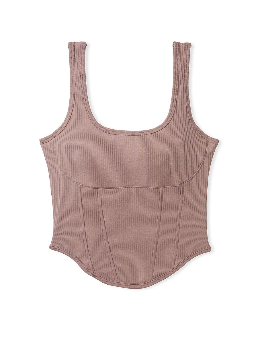 

Корсетный топ с завязками Pink Bralettes & Bra Tops, цвет Iced Coffee