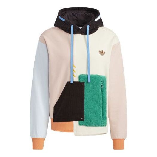 

Толстовка adidas originals Series Colorblock Splicing Drawstring Multicolor, мультиколор