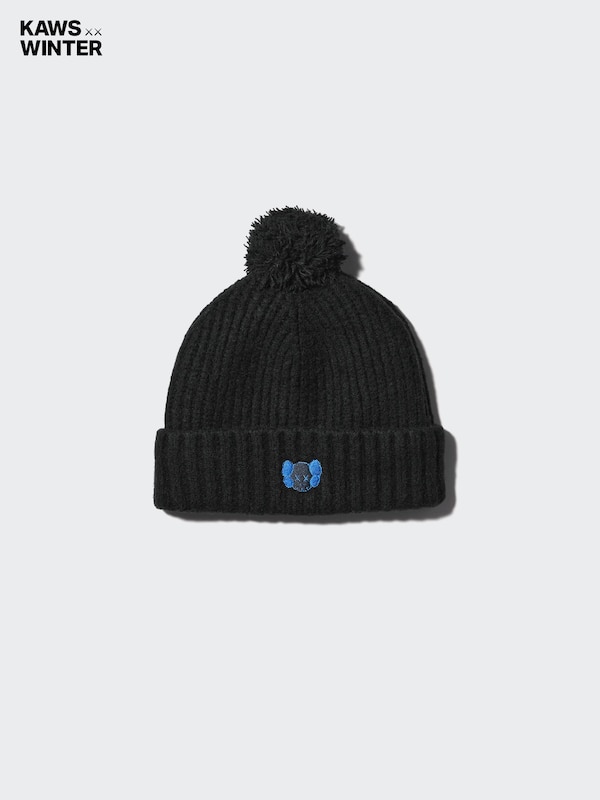 

Вязаная шапка HEATTECH Soufflé Yarn KAWS Uniqlo, 09 black