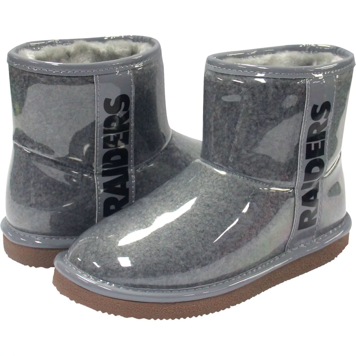 Женские водостойкие ботинки из искусственной овчины Cuce Silver Las Vegas Raiders