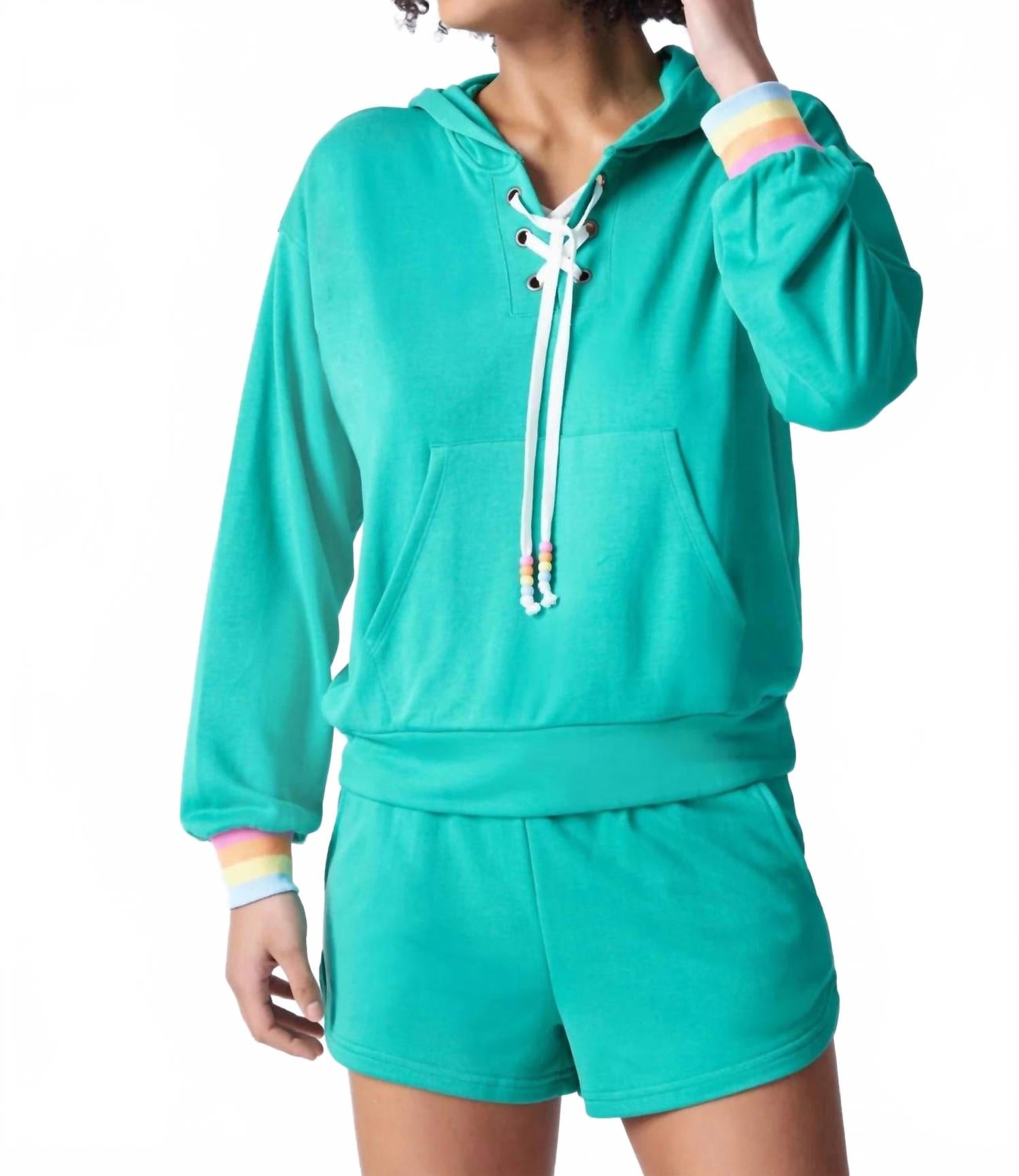 

Худи Live In Color в цвете шалфей PJ Salvage, зеленый