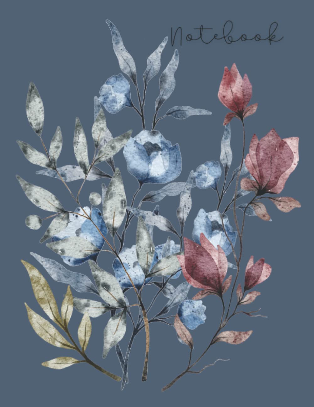 

Notebook: Flower Composition Notebook 8.5 x 11 Lined Journal Notebook 120 pages (Independently published)