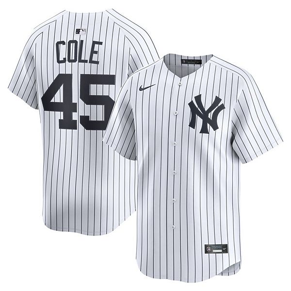 

Мужская белая домашняя лимитированная футболка Gerrit Cole New York Yankees Nike