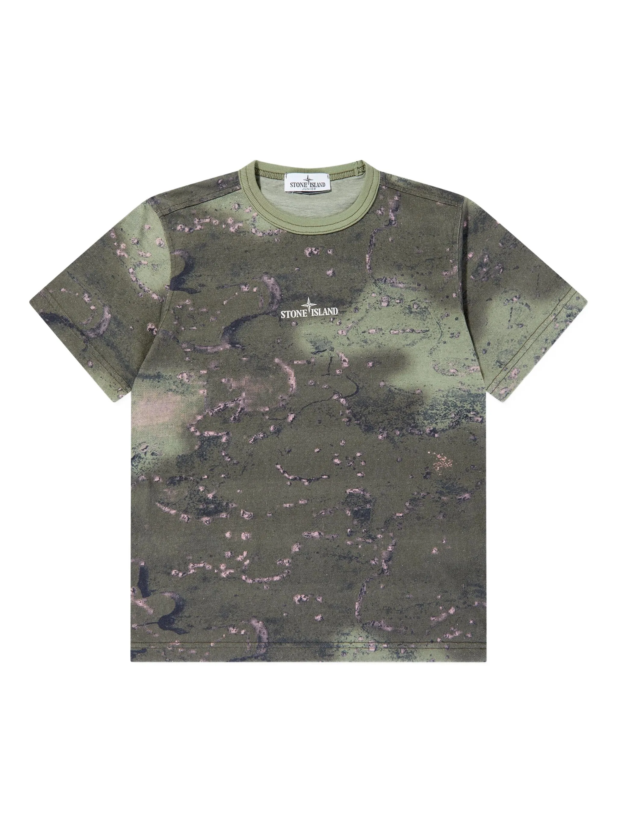 

Футболка с логотипом Stone Island Junior, зеленый