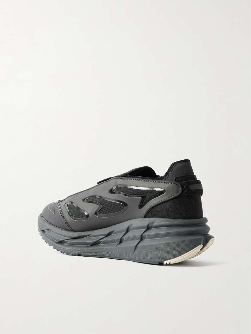 Кроссовки Adistar из сетки и оболочки Adidas By Stella Mccartney, черный — фото 3