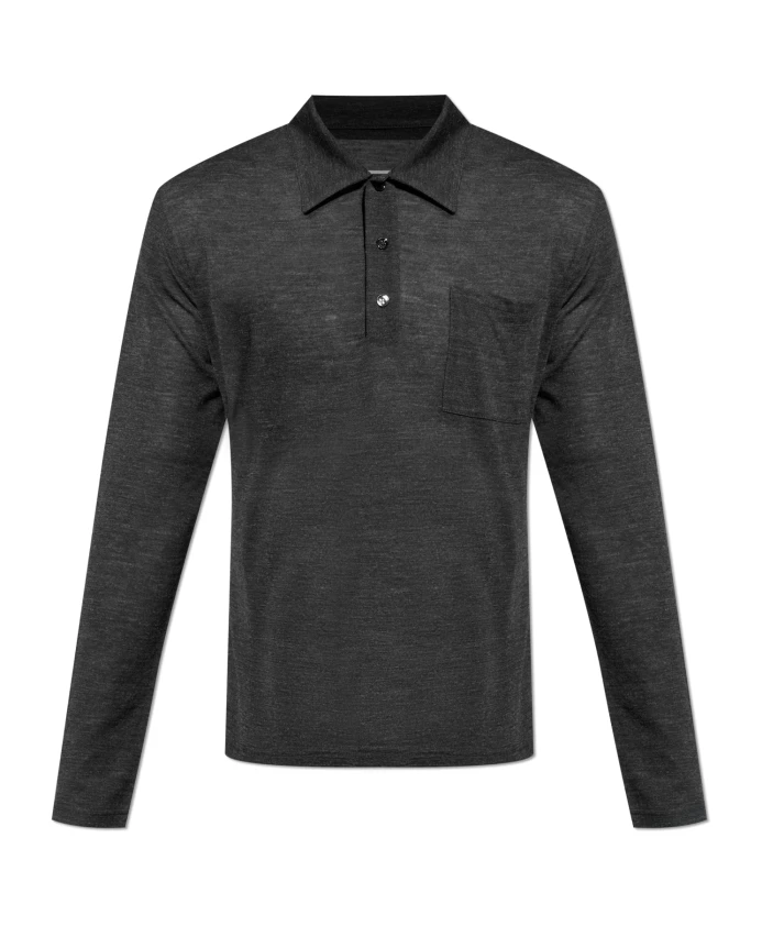 

Слегка прозрачная рубашка поло Mm6 Maison Margiela, серый