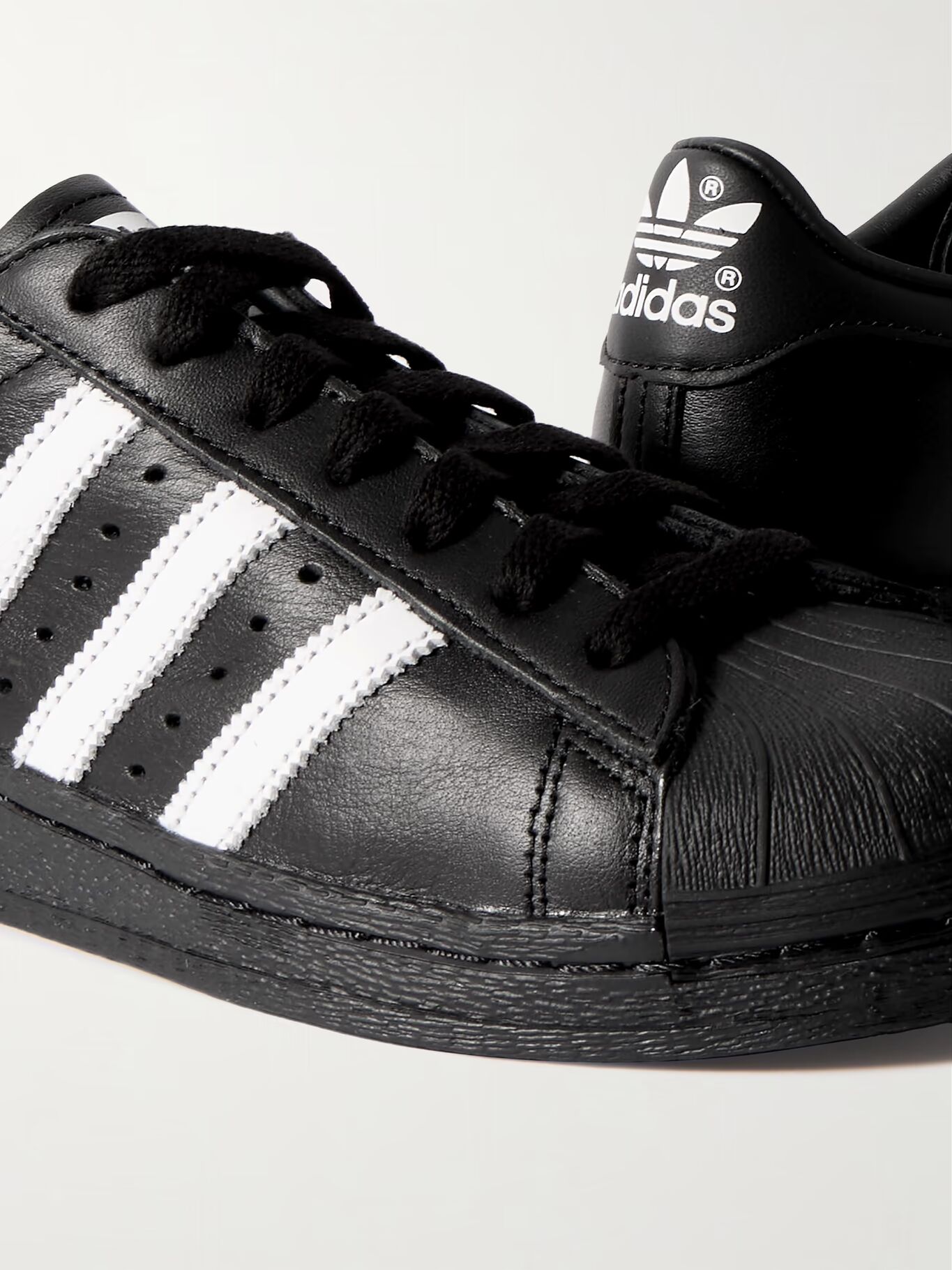 

Кожаные кроссовки Superstar 82 ADIDAS ORIGINALS, черный