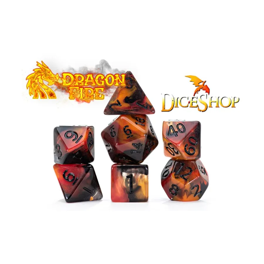 

Набор полиэссенций — Драконий огонь (7), Miscellaneous Dice & Accessories (Gate Keeper Games)