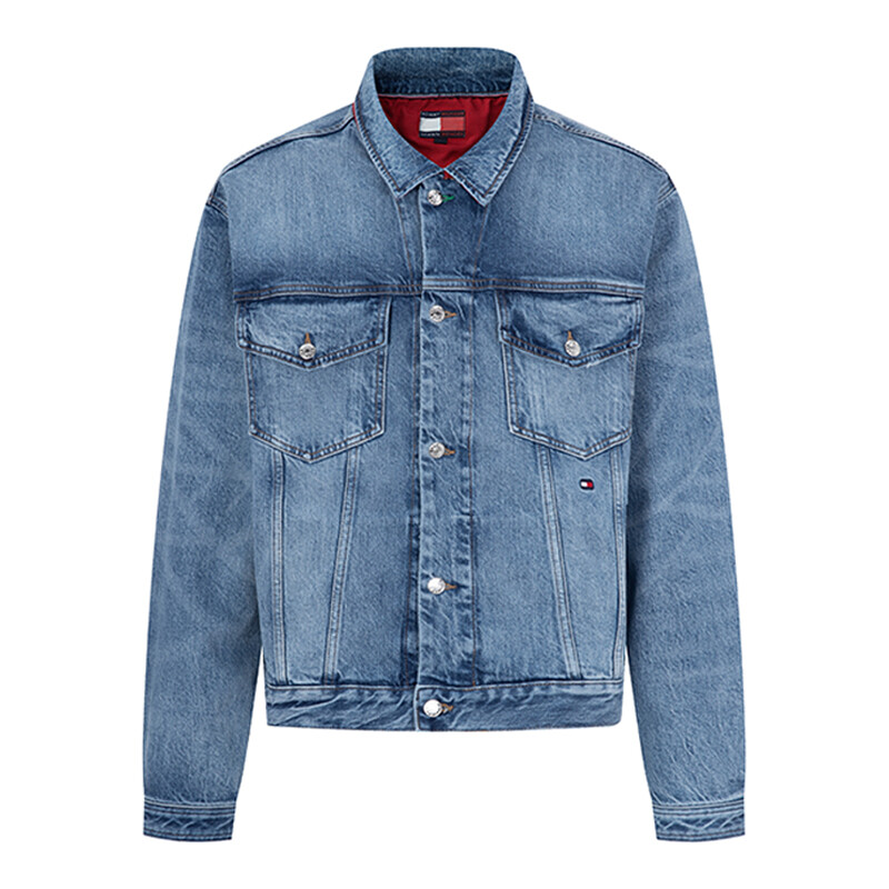 

Джинсовая куртка мужская джинсовая синяя Tommy Hilfiger, синий