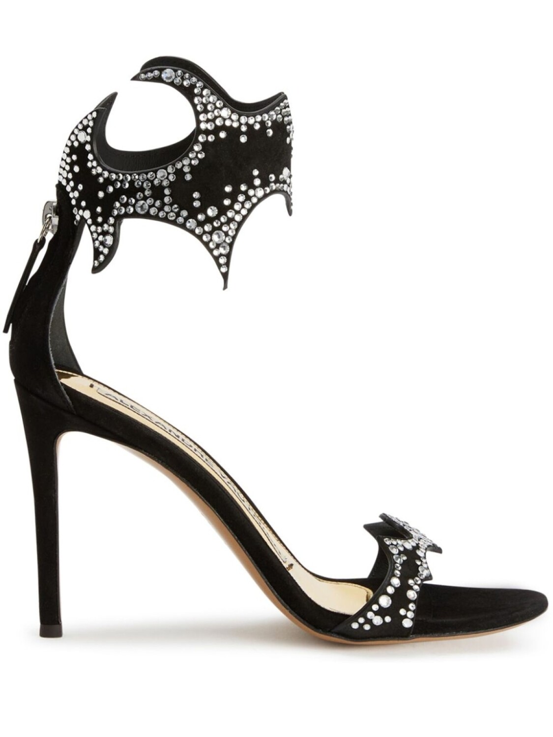 Alexandre Vauthier босоножки Betsy 105 с кристаллами, черный