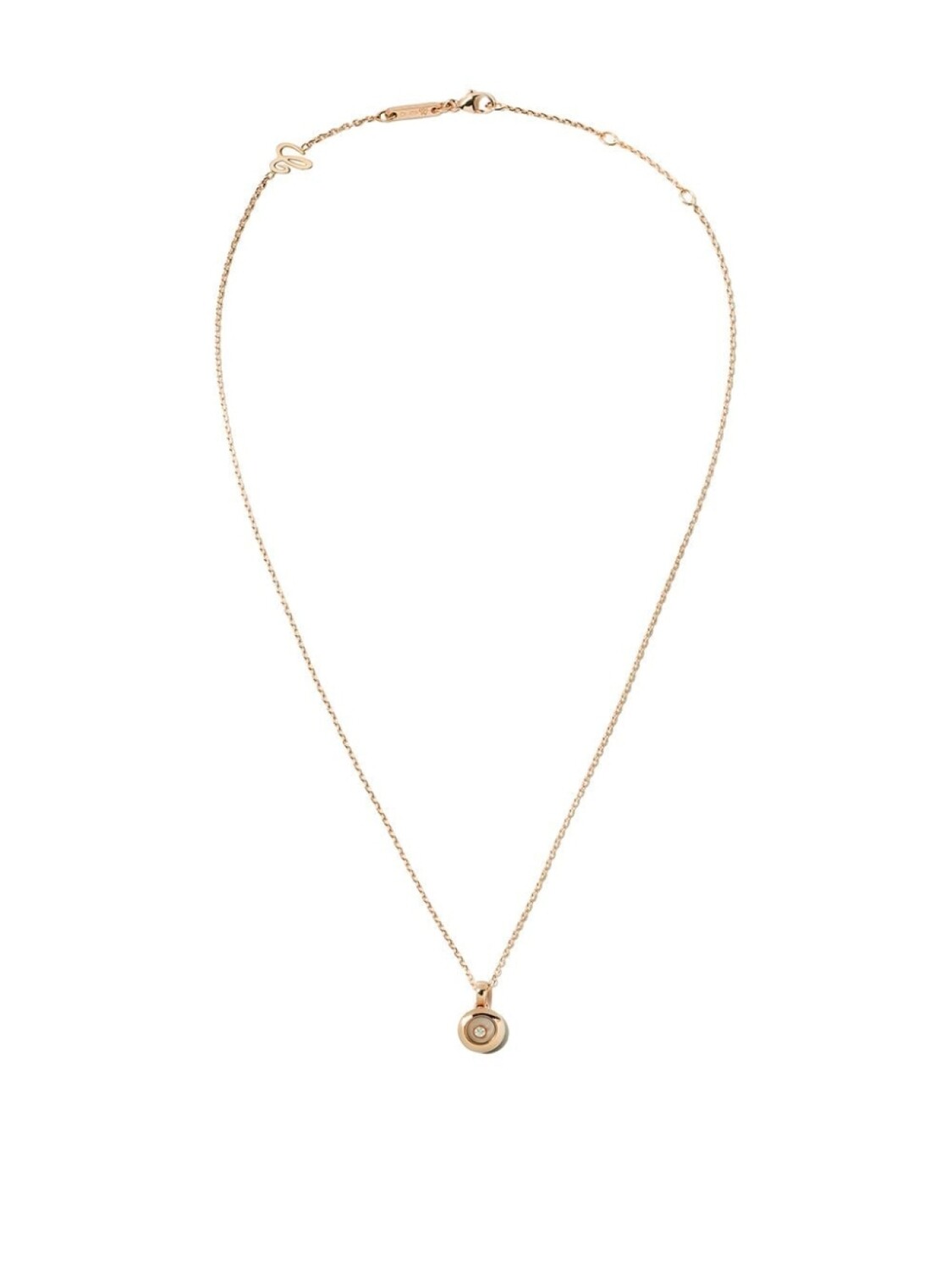 

Колье Happy Diamonds Icons из розового золота с бриллиантом Chopard, розовый