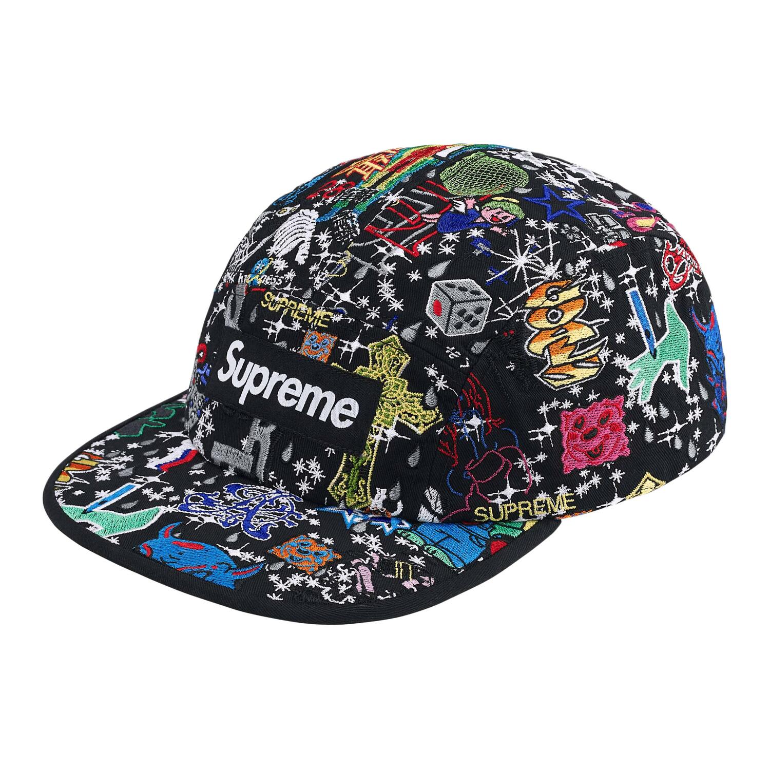 

Supreme Вышитая бейсболка AOI, Black