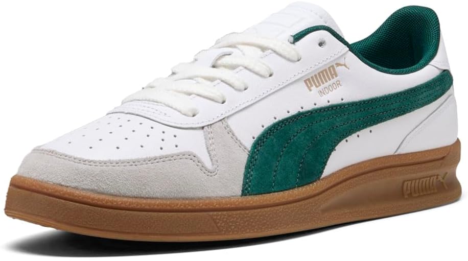 Мужские кроссовки PUMA для помещений с шнуровкой, повседневные - белые — фото 2
