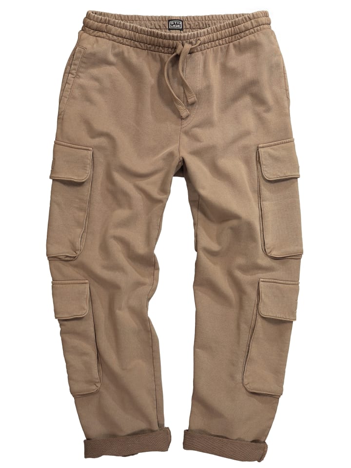 

Длинные спортивные штаны светло-коричневого цвета STHUGE