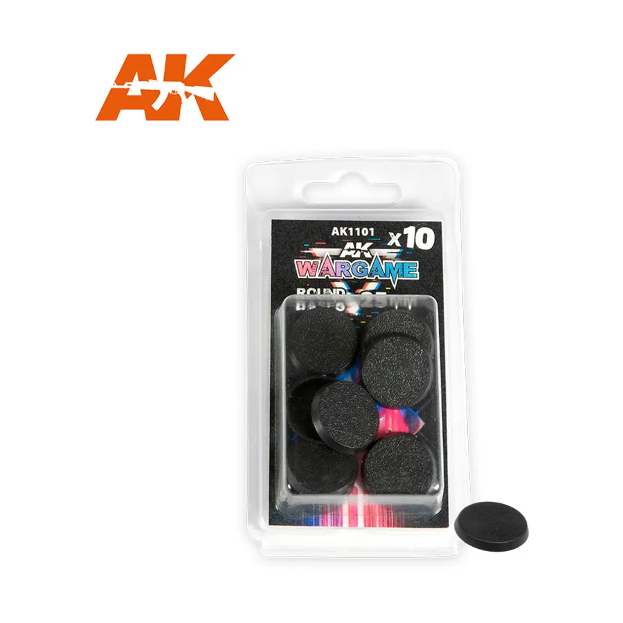 

Круглая основа 25 мм, AK Wargame Bases & Accessories