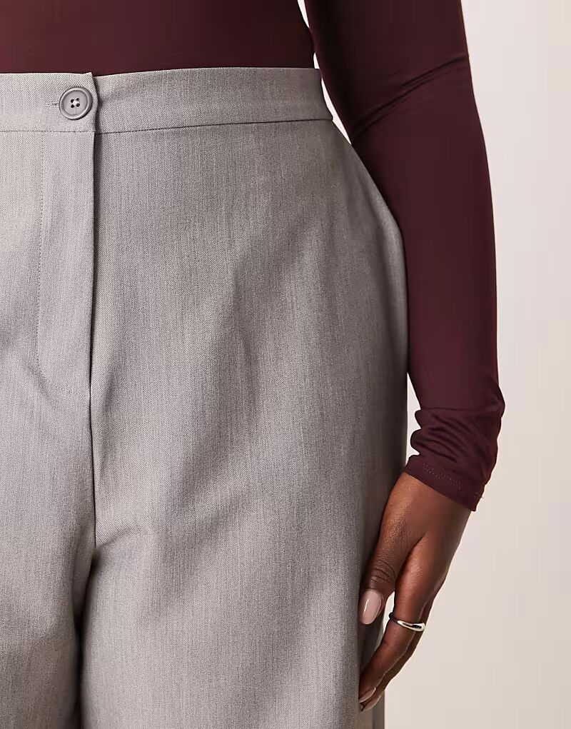 

Брюки свободного кроя прямого кроя Curve серого цвета Asos Curve