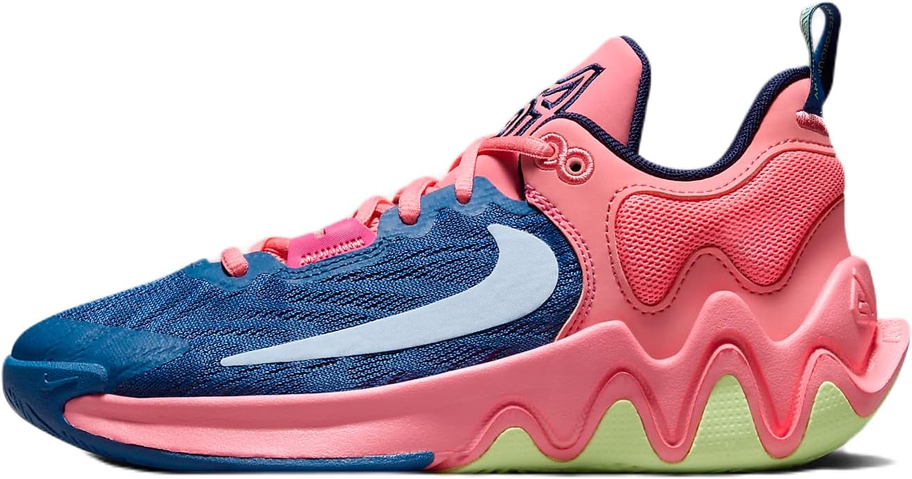 

Мужские кроссовки Nike, три четверти высоты, розовый/голубой/небесно-голубой