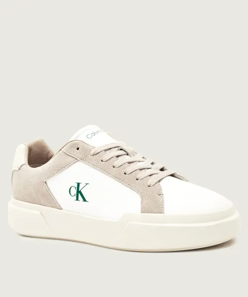 

Массивные кожаные кроссовки Calvin Klein, серый