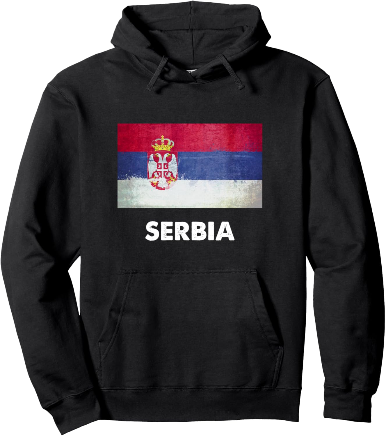 

Футболка с флагами Сербии и Монте-Карло, Сербия Паркер, черная Serbia Flag Clothing