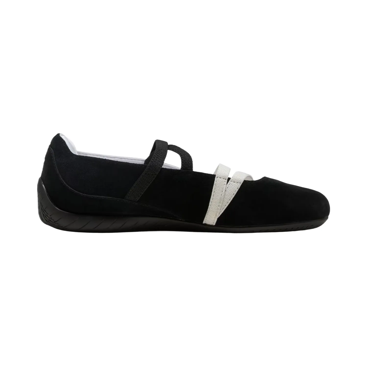 Speedcat Cow Leather Low top детские кроссовки для тренировок Unisex PUMA, PUMA Black-PUMA White-Warm White — фото 3