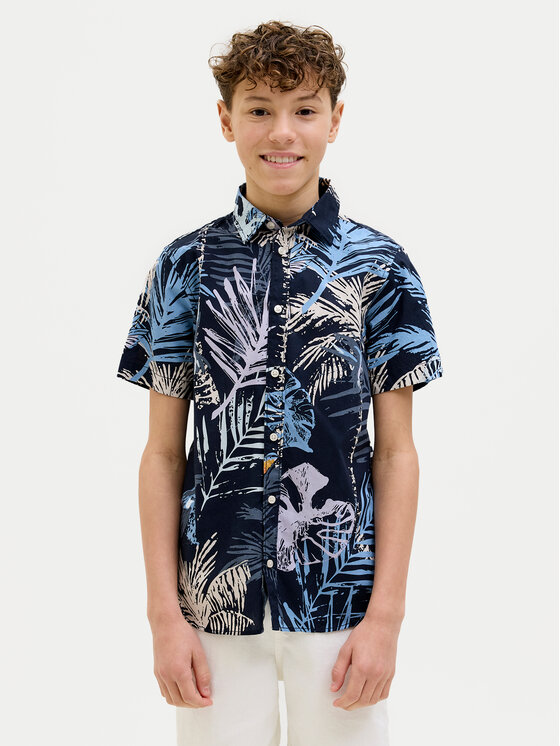 

Рубашка обычного кроя Hawaii 12269273 Jack&Jones Junior, синий