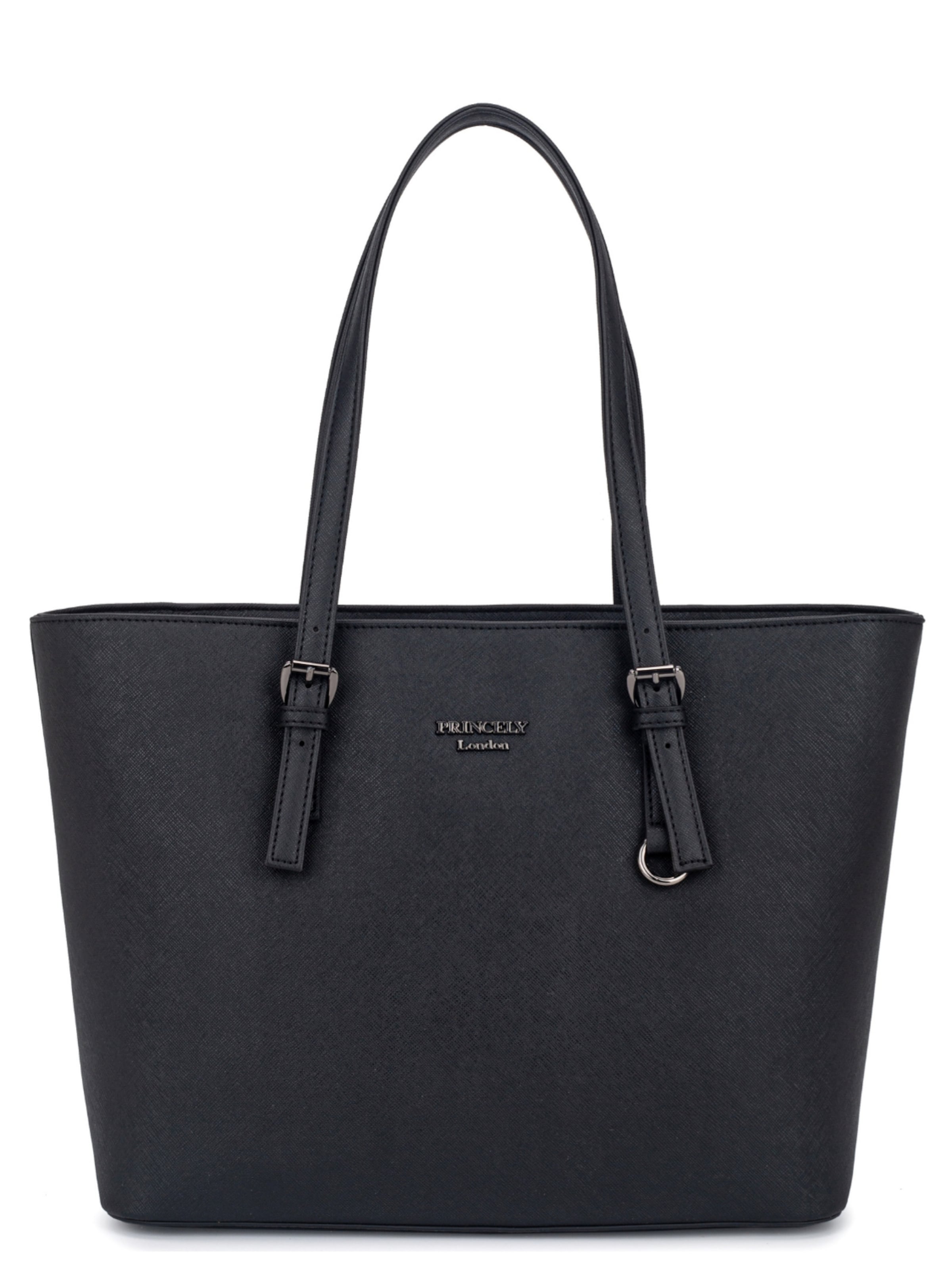 

Princely London Шоппер 'Beverly' в крапчатом черном цвете