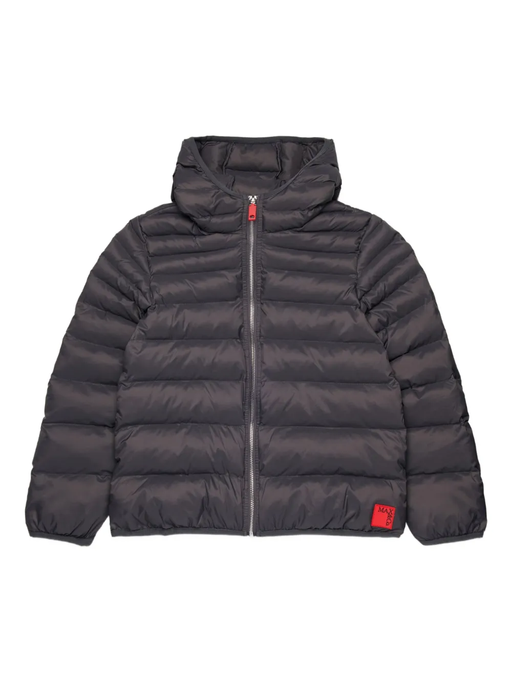 

Пуховик с нашивкой-логотипом MAX&Co. Kids, черный