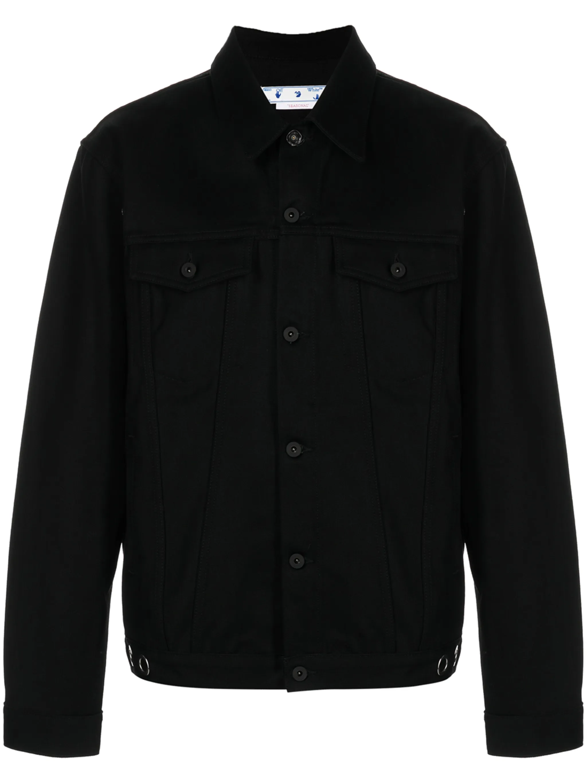 

Джинсовая куртка с вышивкой из коллаборации с Neen Off-White, черный