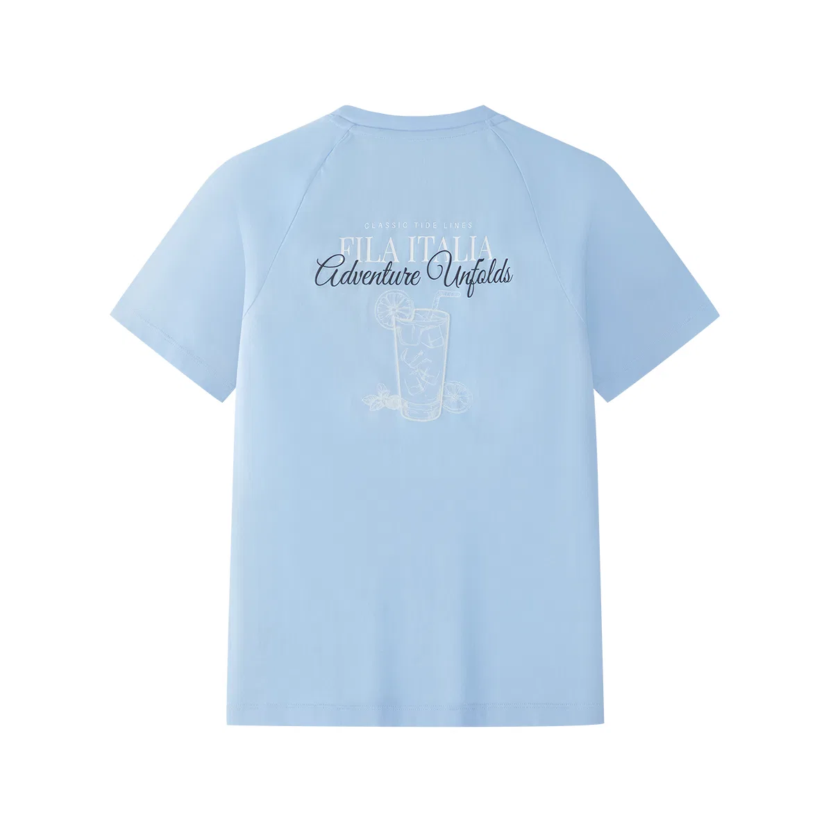 Футболка с круглым вырезом Moderate FILA KIDS, Light Pale Blue — фото 3