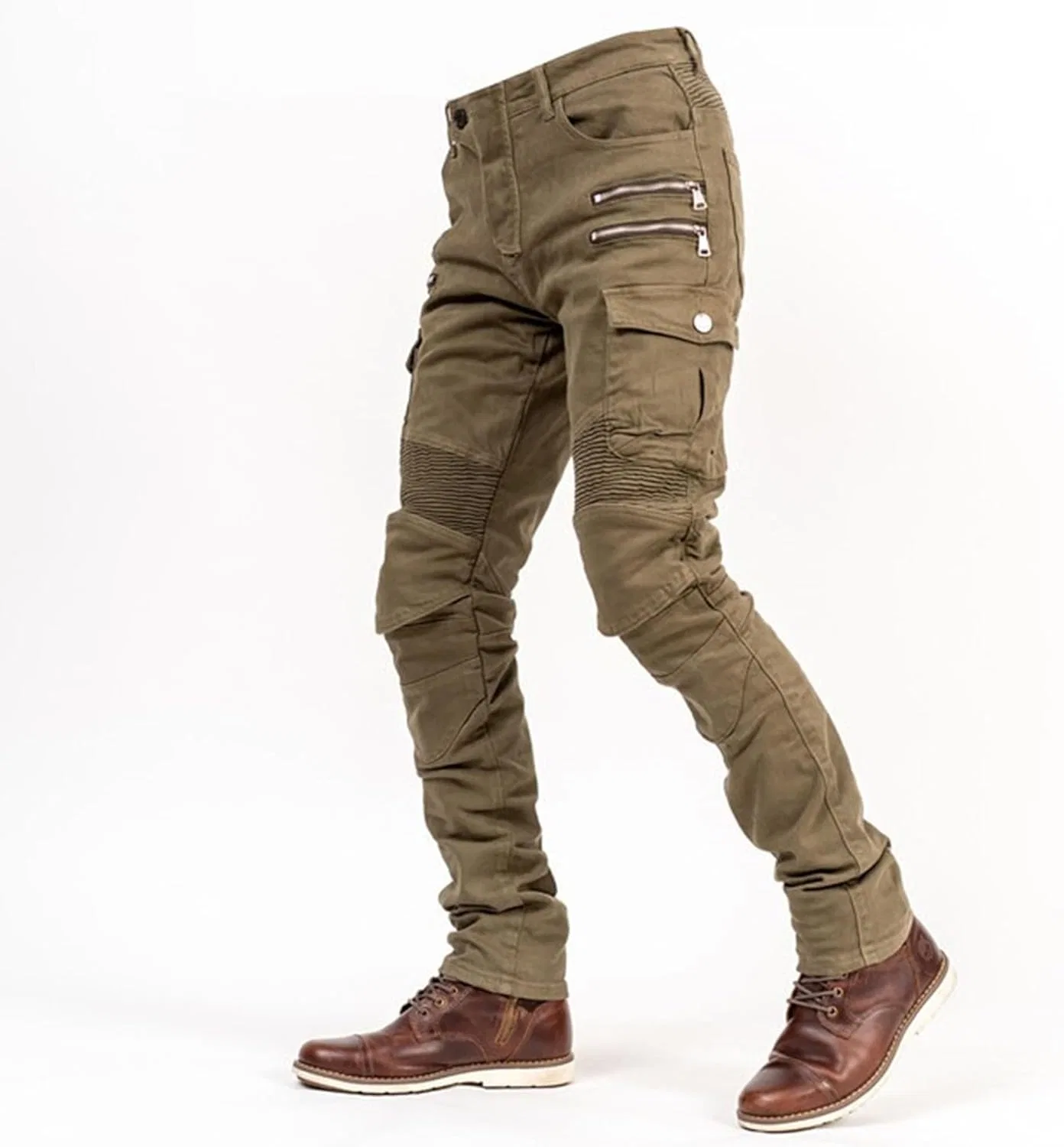 Джинсы Regular Fit, Хаки — фото 3
