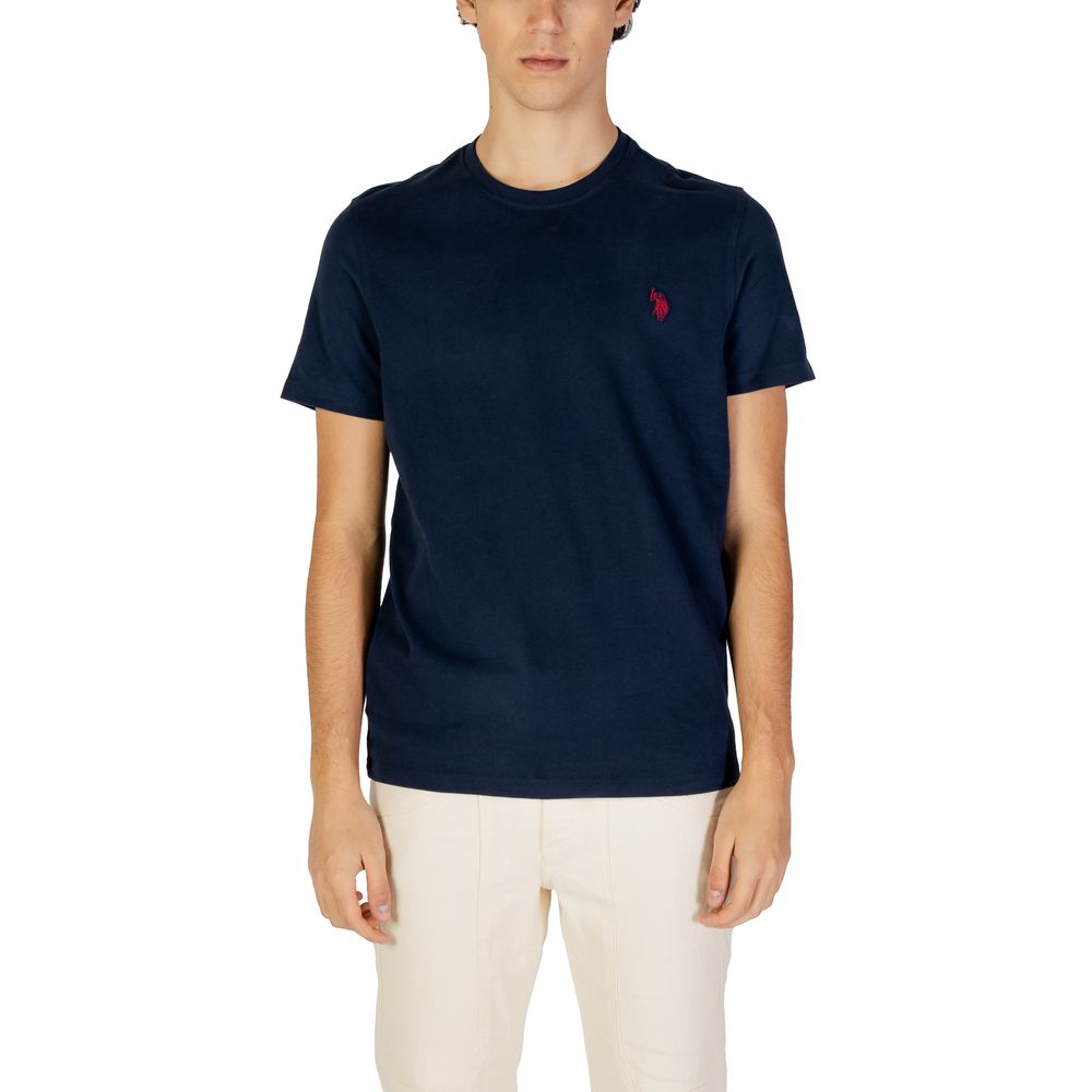 

Синяя хлопковая футболка U.S. Polo Assn.