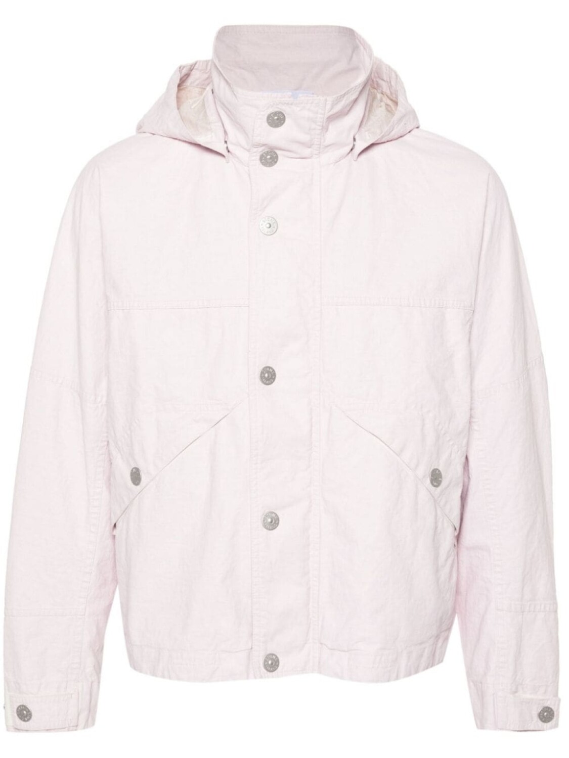 

Stone Island льняная куртка с капюшоном, розовый