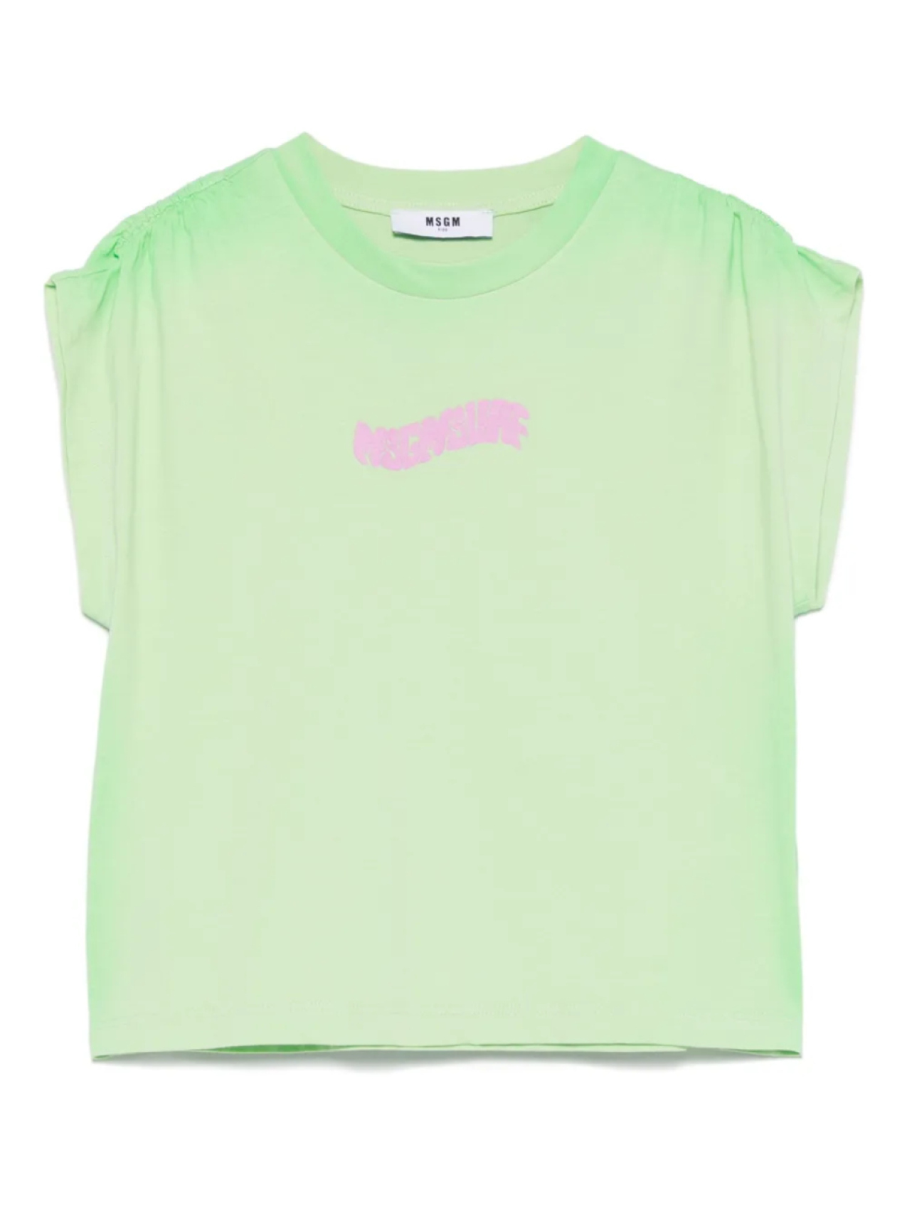 

MSGM Kids футболка из джерси, зеленый