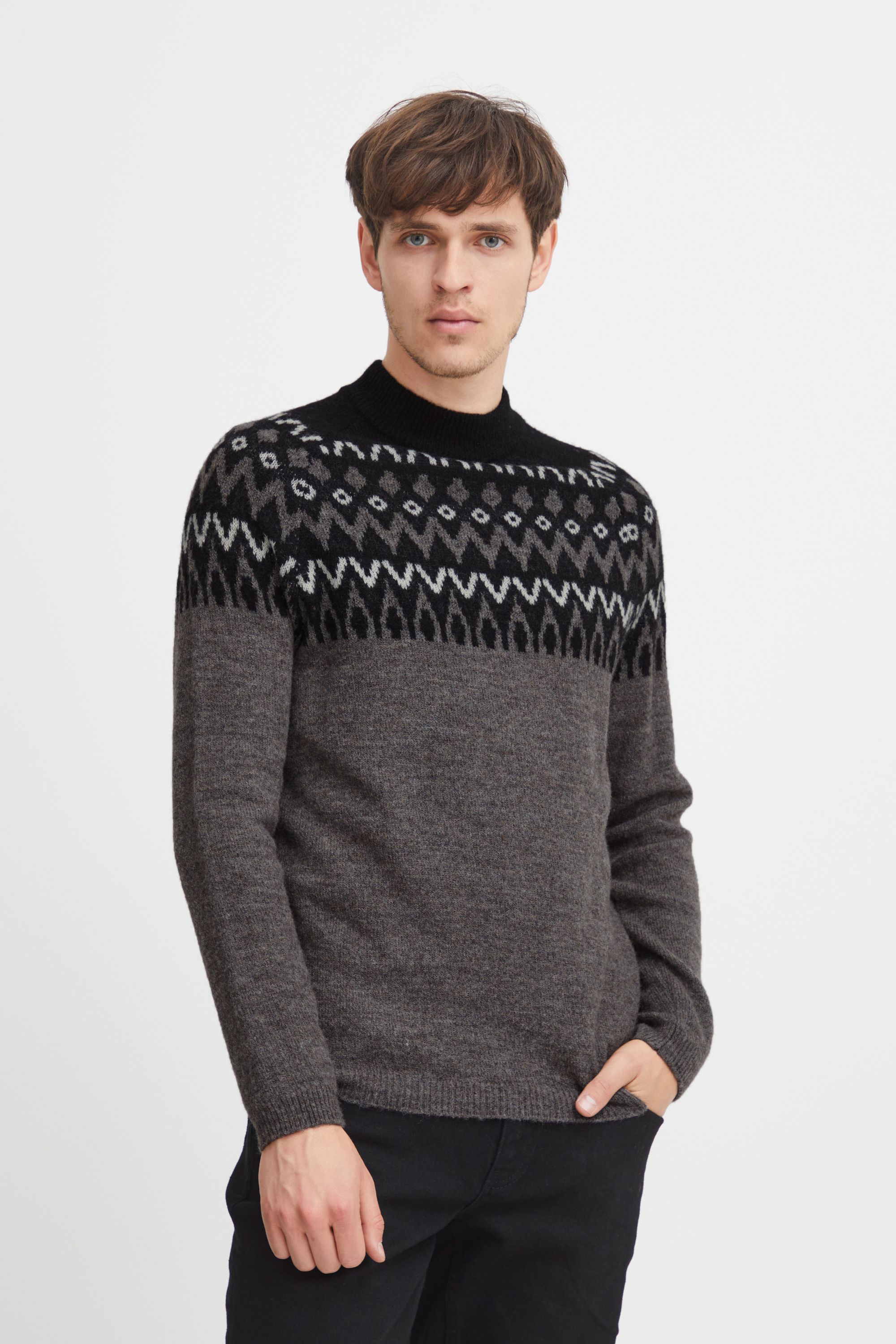 

Пуловер CASUAL FRIDAY Strick CFKristian norwegian knit 20504788, коричневый