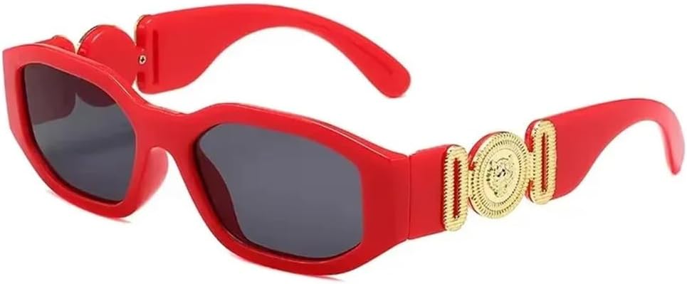 

Модные винтажные солнцезащитные очки маленького прямоугольного размера для женщин и мужчин, ретро-очки с градиентными квадратными линзами, женские очки с защитой от УФ-излучения UV400 UJNHGQ, Red