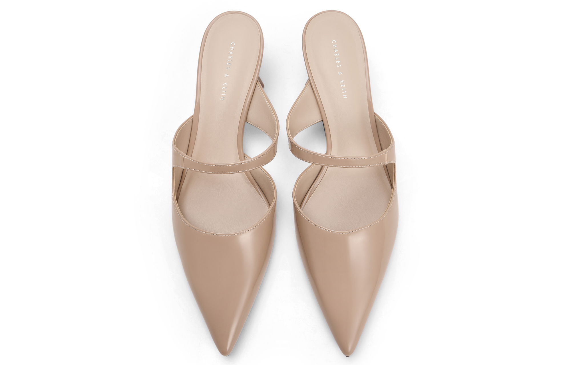 Сланцы с закрытым носком на композитной подошве 4,5 см CHARLES&KEITH, телесный — фото 3