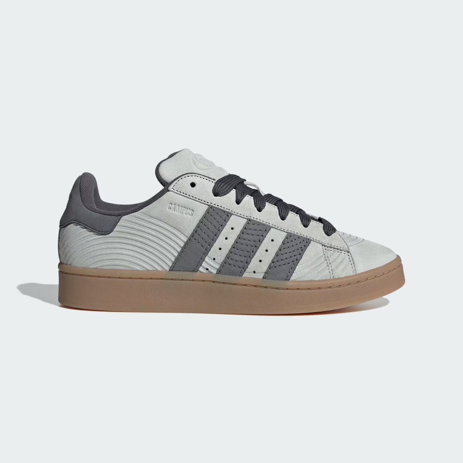 

Кроссовки кампуса 00-х годов Adidas, цвет Ash Silver/Grey Six/Gum
