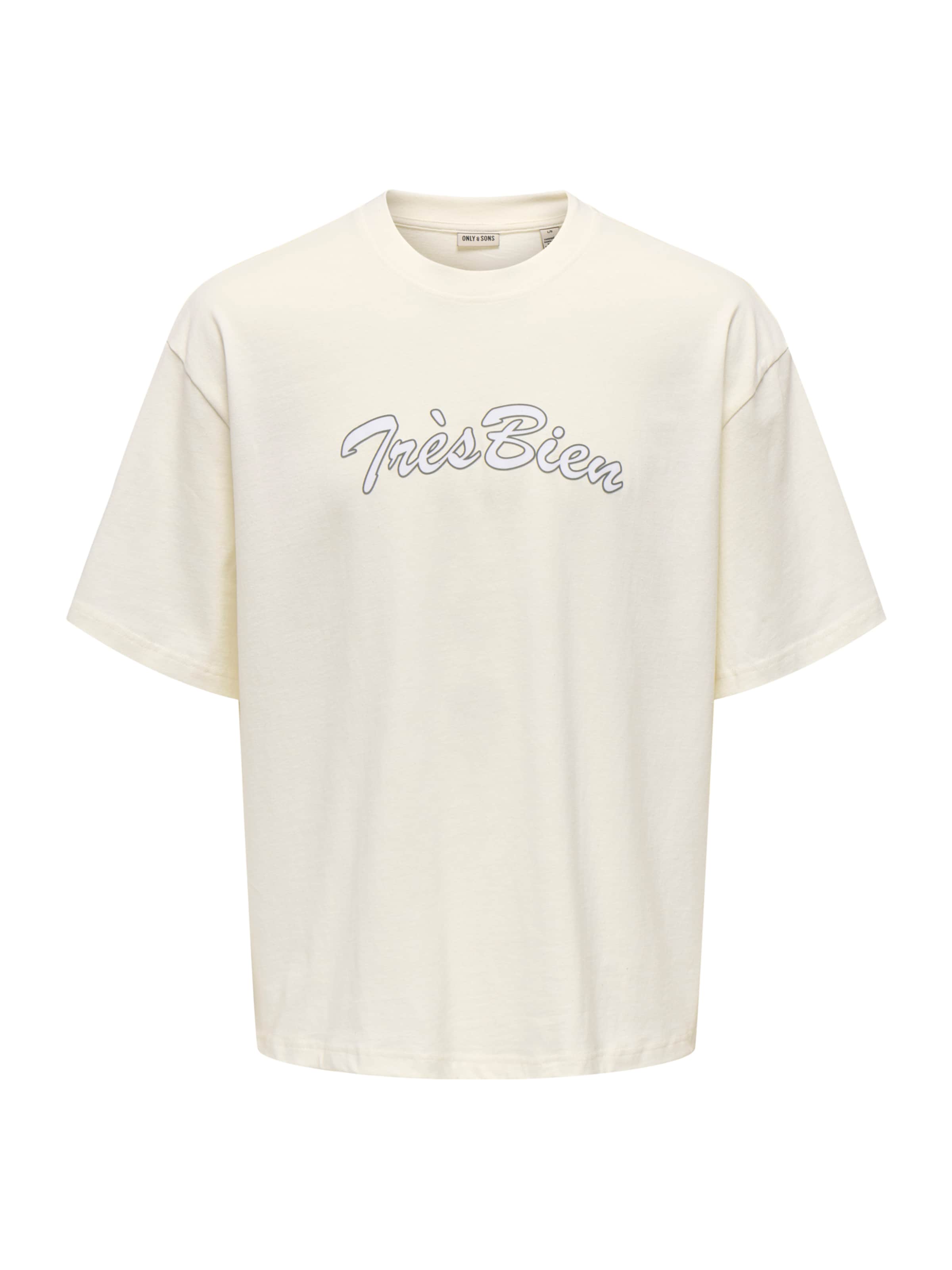 

Only & Sons Футболка 'ONSMALIK' из шерсти, цвет White, Natural White