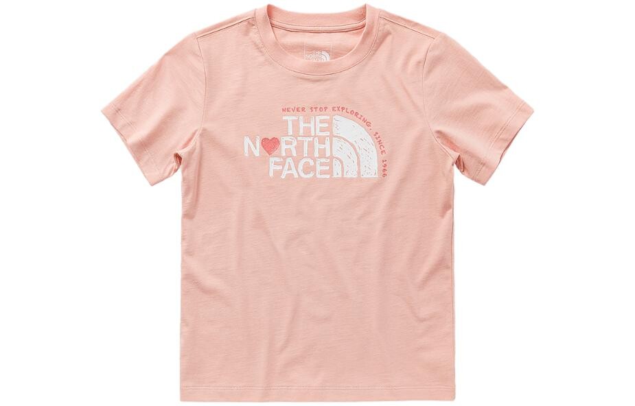 

Детская футболка The North Face, розовый