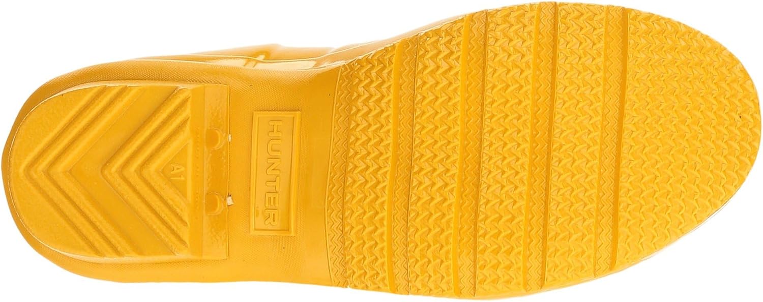 Оригинальные детские резиновые сапоги Hunter Kids Gloss (малыши/большие дети), желтый — фото 3