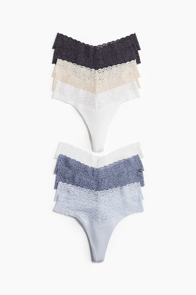 

10 кружевных стрингов H&M, мультиколор