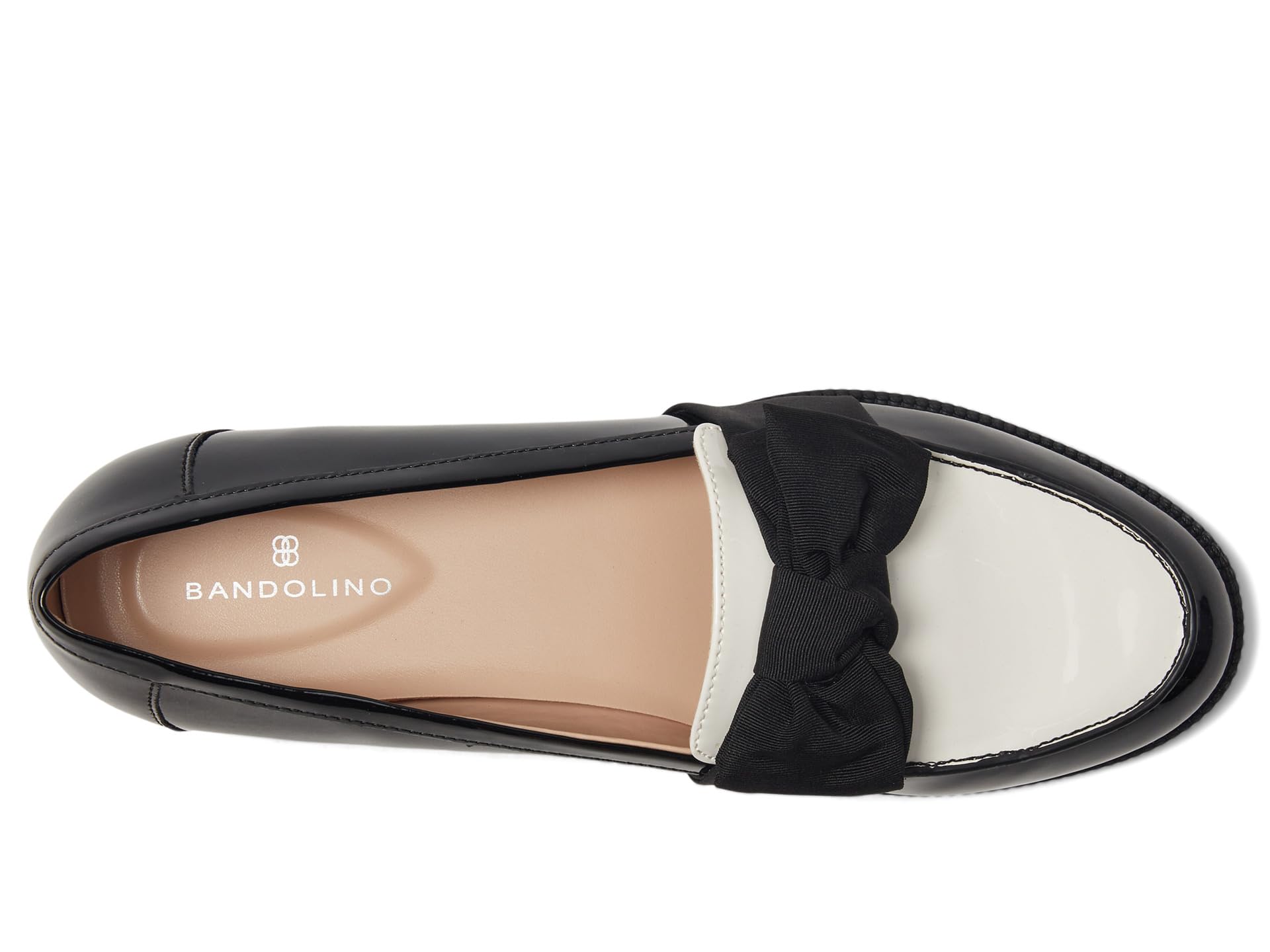 Лоферы Bandolino Lindio, Black/Cream Patent 1See Less — фото 2