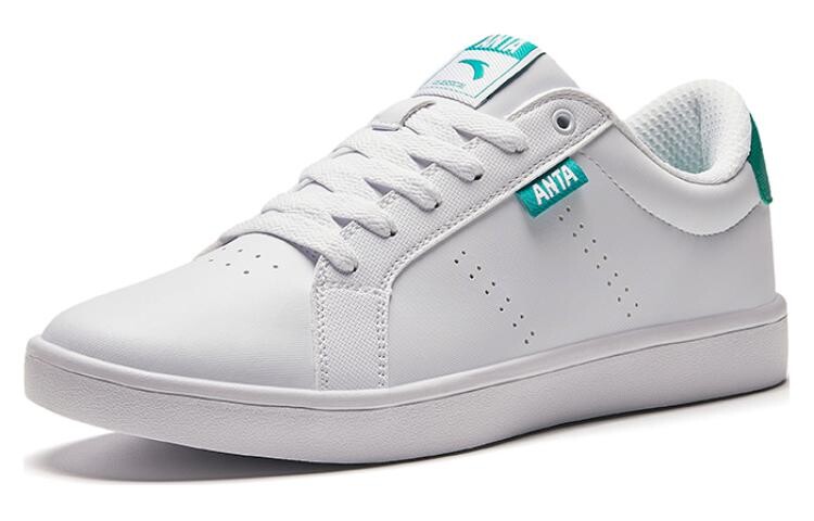 Кроссовки ANTA Skateboarding Shoes Men Low-top ANTA White/seaweed Green, зеленый — фото 2