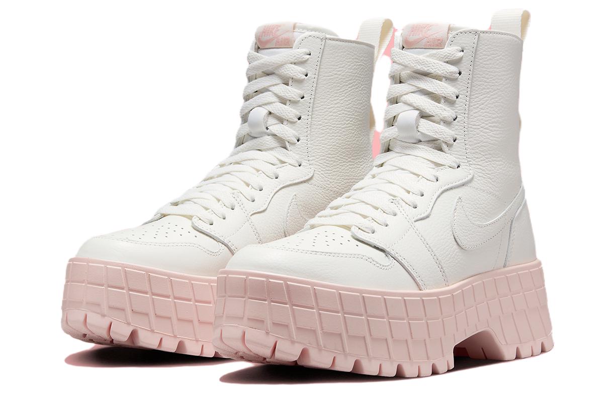 Jordan Высокие Бруклин Сэйл Легенд Пинк Женские — Белый Розовый, цвет White Pink — фото 3